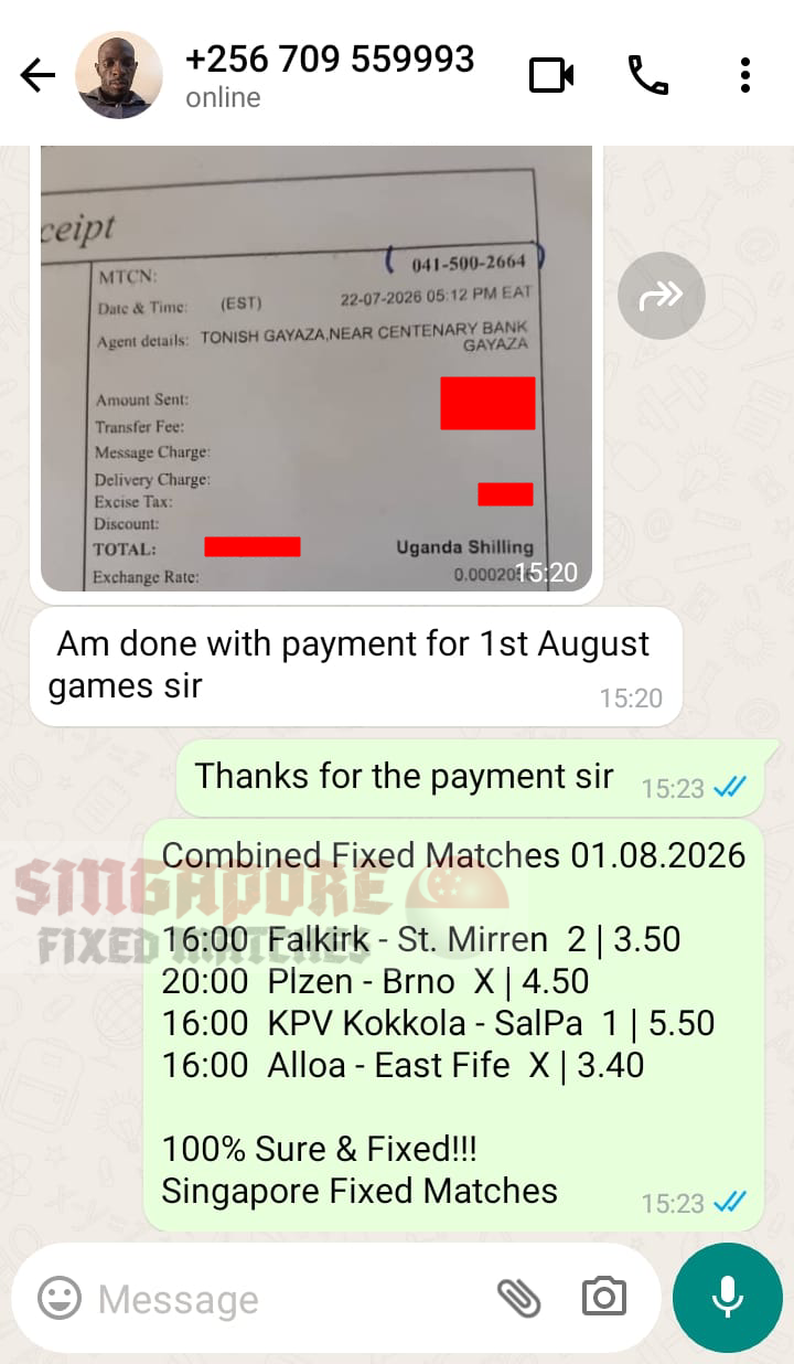 combo fixed match ticket 01.08.2026