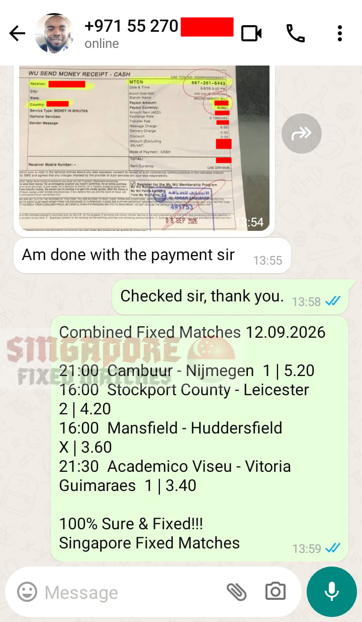 combo fixed match ticket 12.09.2026
