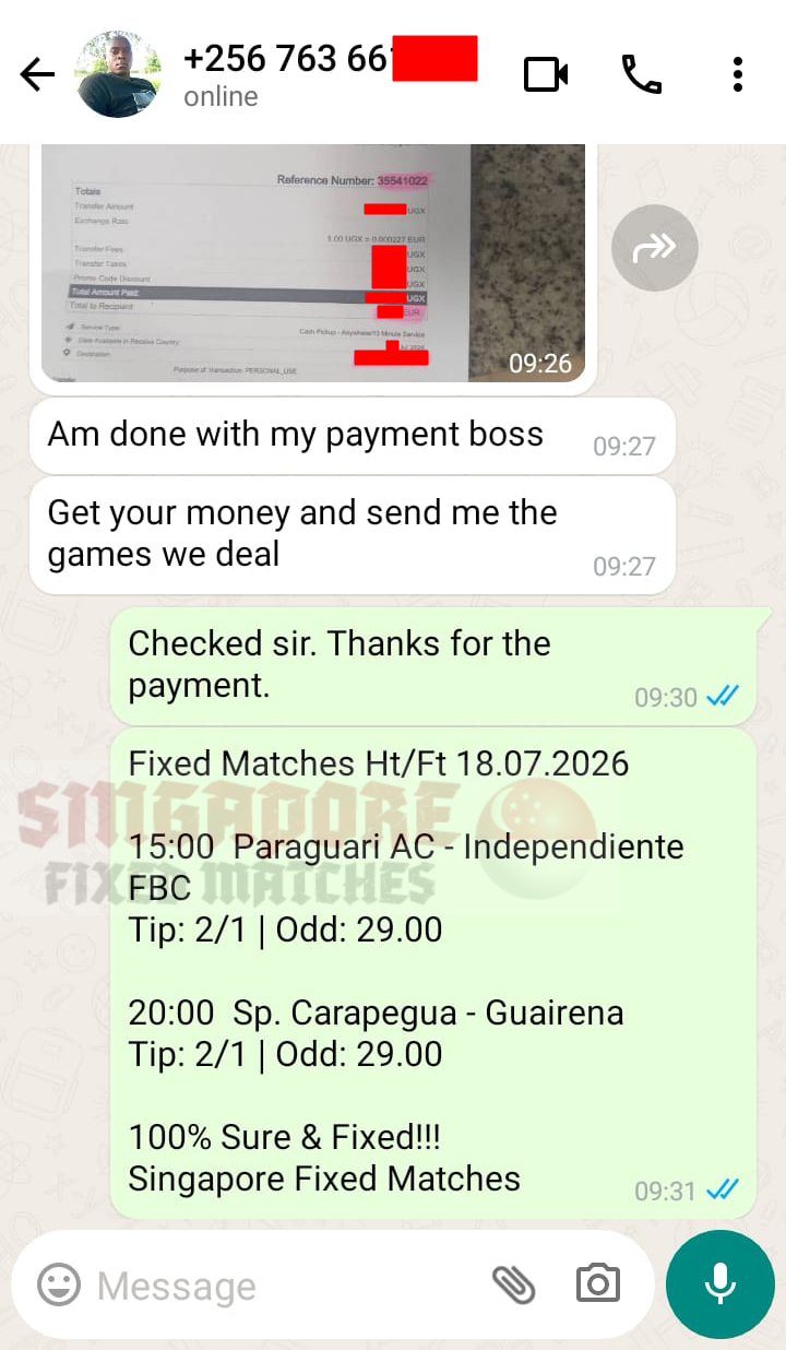 halftime fulltime fixed match ticket 18.07.2026