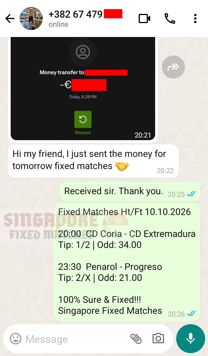 halftime fulltime fixed match ticket 10.10.2026