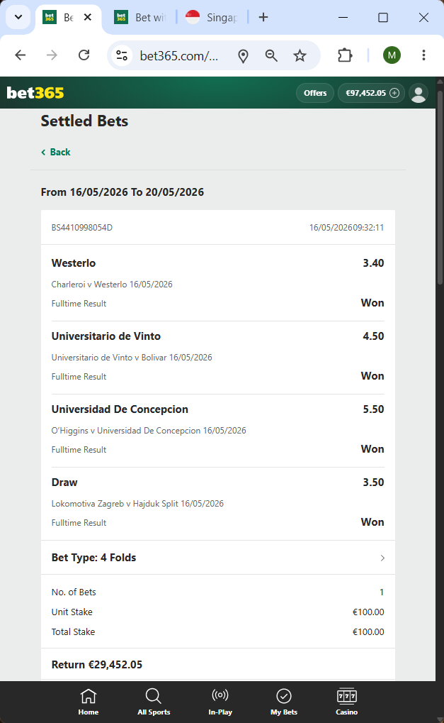 combined fixed matches ticket proof 16.05.2026
