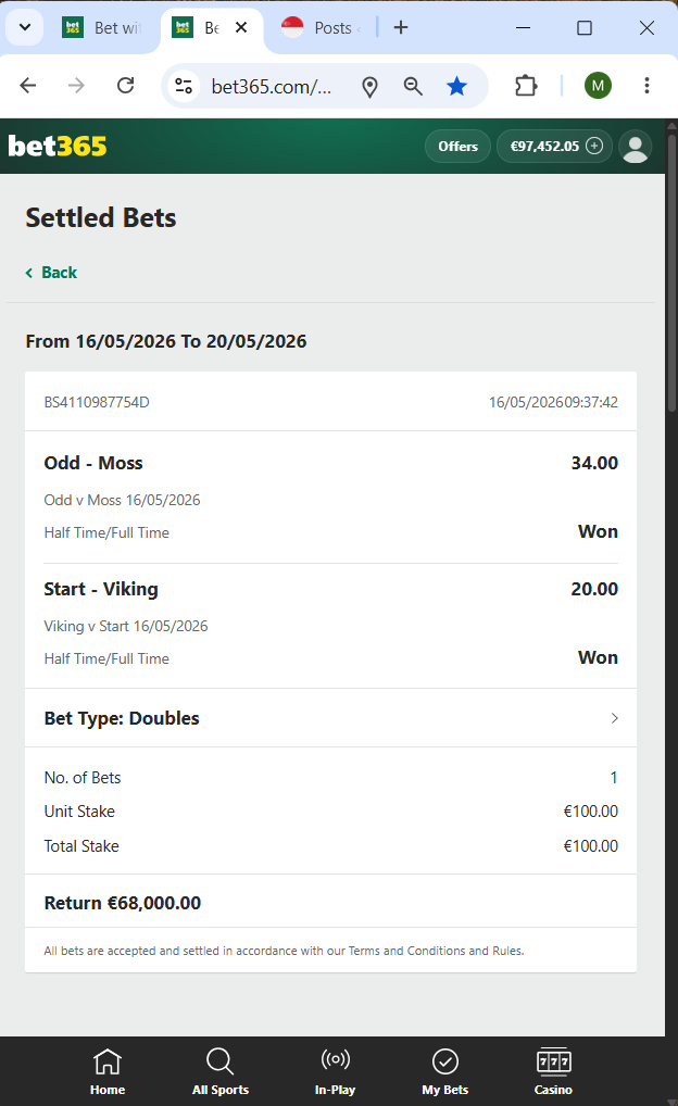 fixed matches ht ft ticket proof 16.05.2026