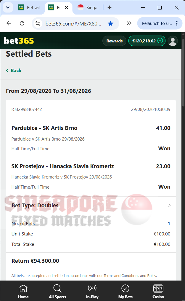 fixed matches ht ft ticket proof 29.08.2026